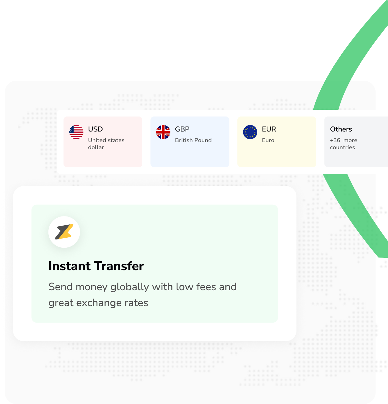 Illustration of global financial network